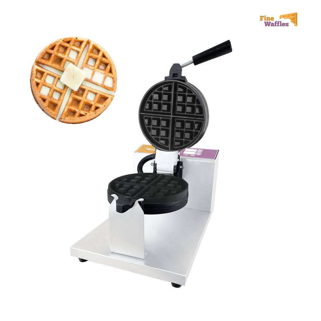 Fine Waffles Round Waffelmaschine luxury digital