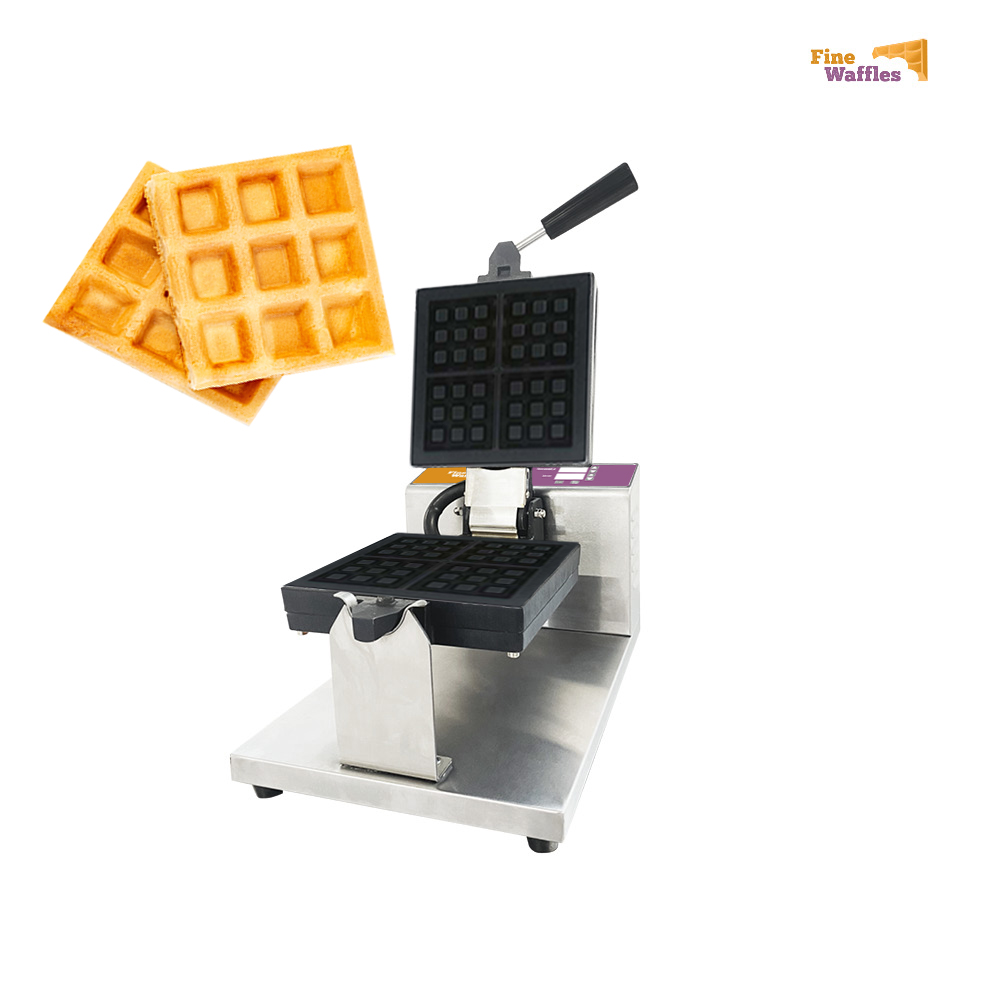 Fine Waffles Mini eckige Waffel Maschine luxury digital